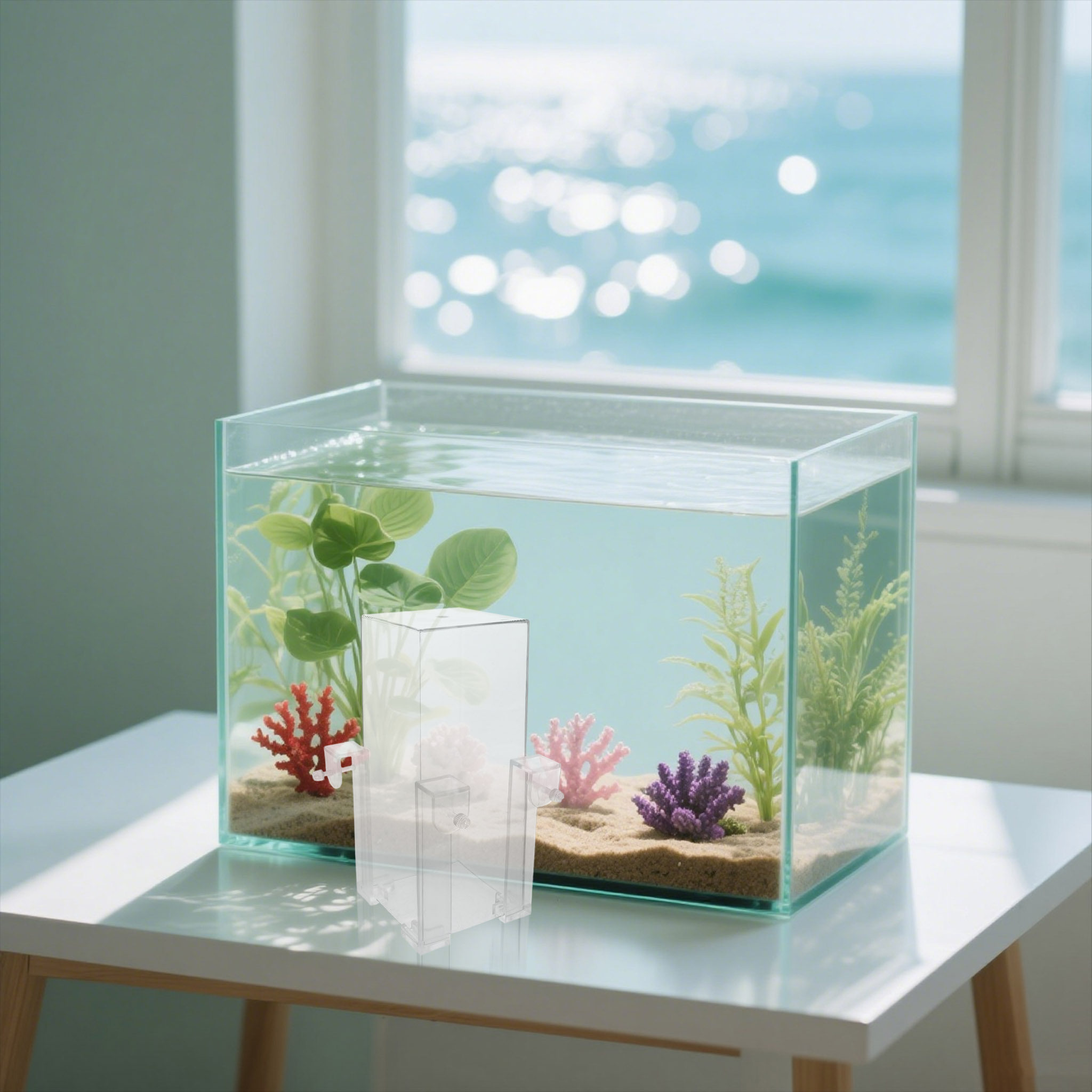 Aquarium Fish Elevator - External Vacuum Suspended Fish Tank Clear