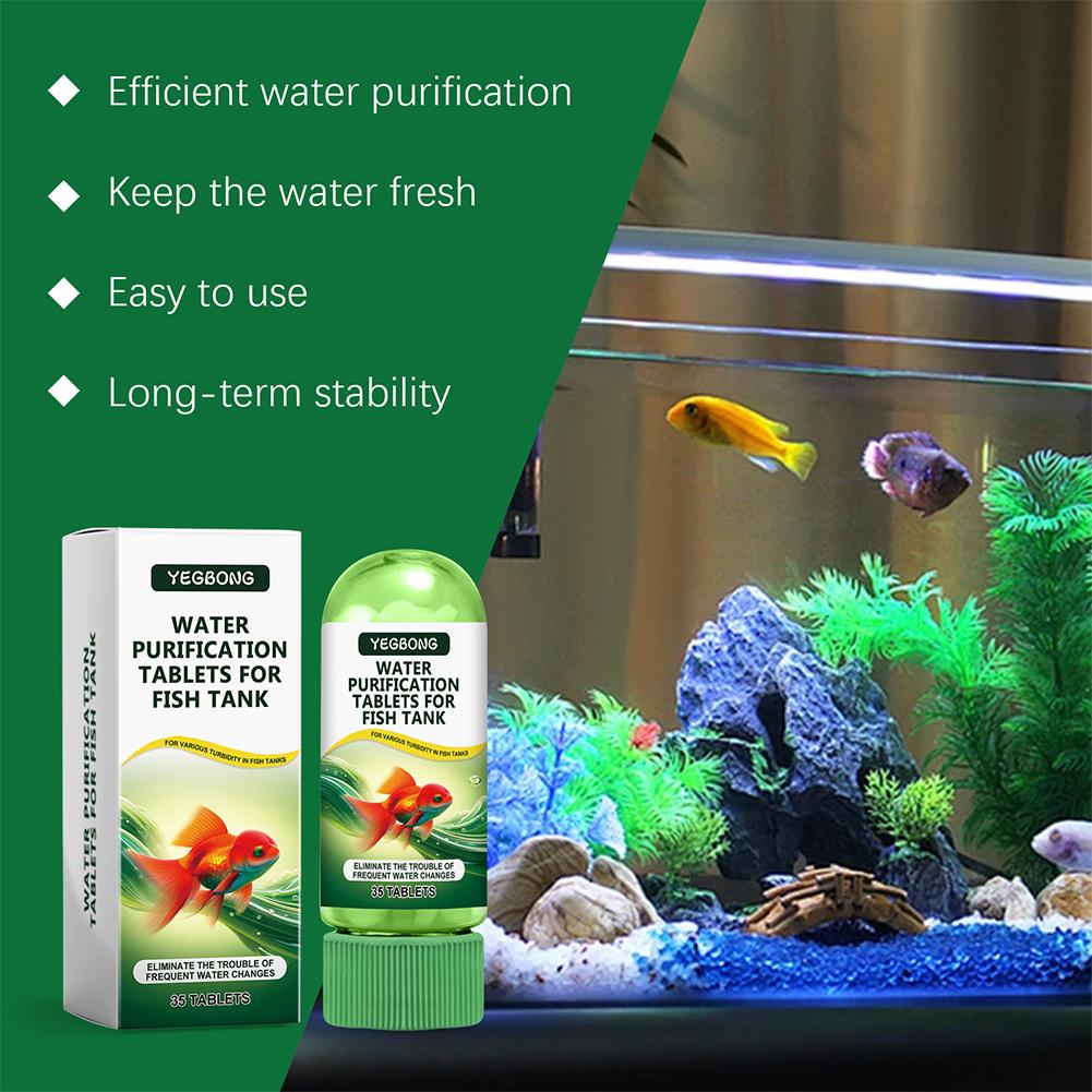 Aquarium Fish Maintenance - Water Purification Tablets Fish Tank Aquarium