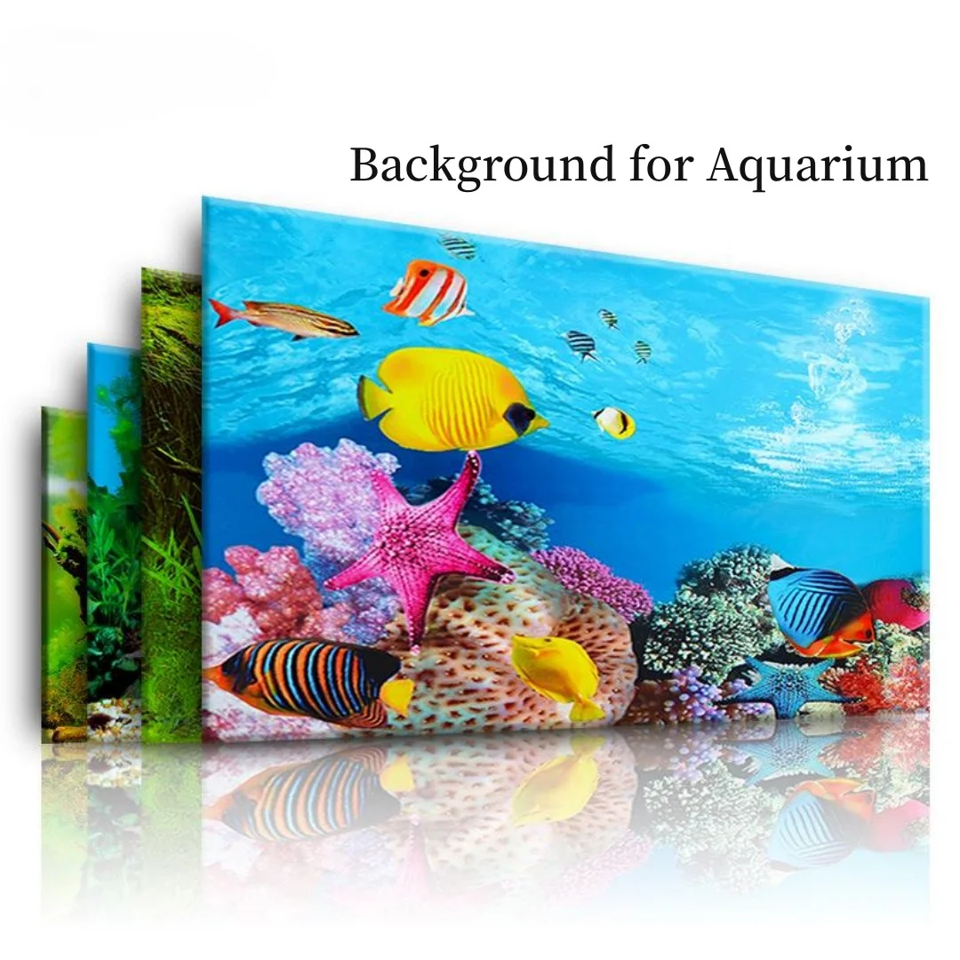 Aquarium Fish Cave - Background Aquarium 3D Sticker Poster Decoration