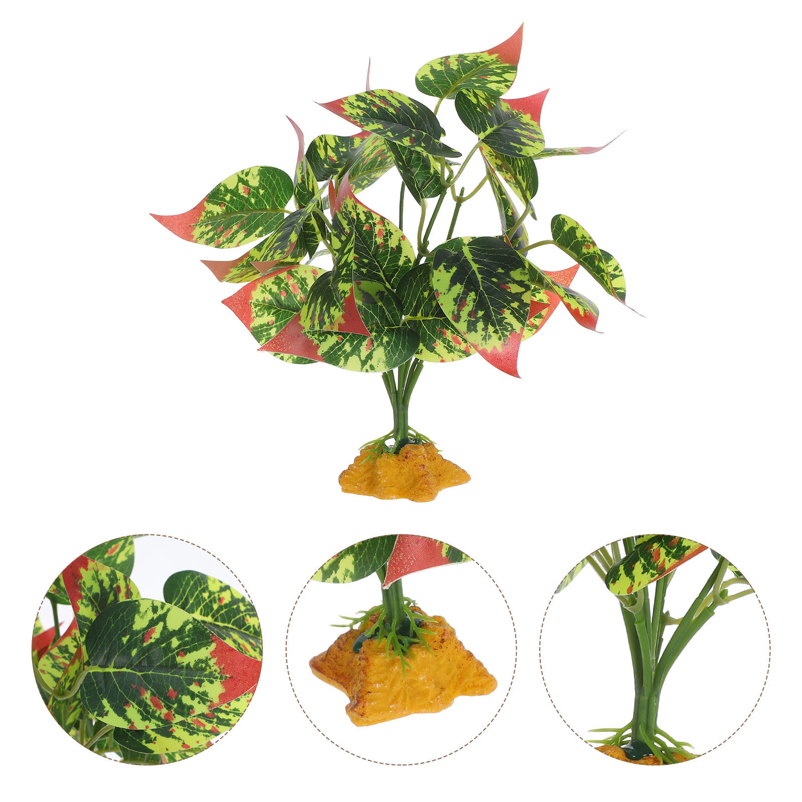 Aquarium Fish Artificial - Lifelike ABS Artificial Plants for Terrariums