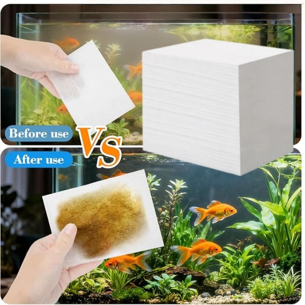 50pcs Fish Tank Absorbing Impu - Aquarium Fish Yellow review and price