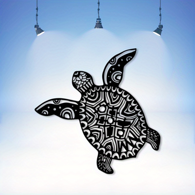 Sea Turtle Iron Metal Wall Art - Live Fish Aquarium review and price