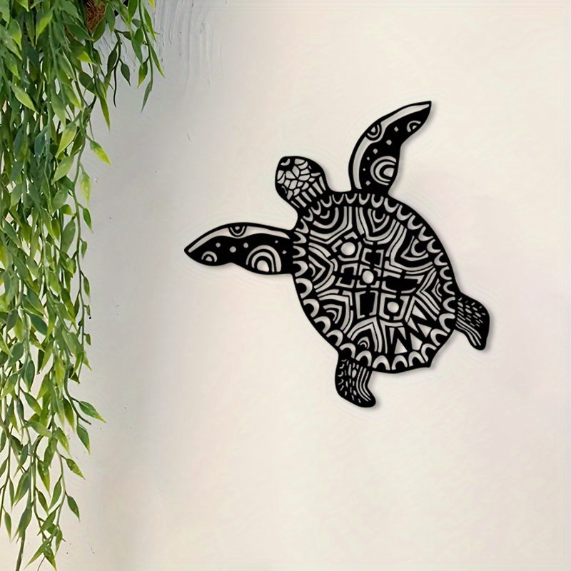 Sea Turtle Iron Metal Wall Art - Live Fish Aquarium review and price