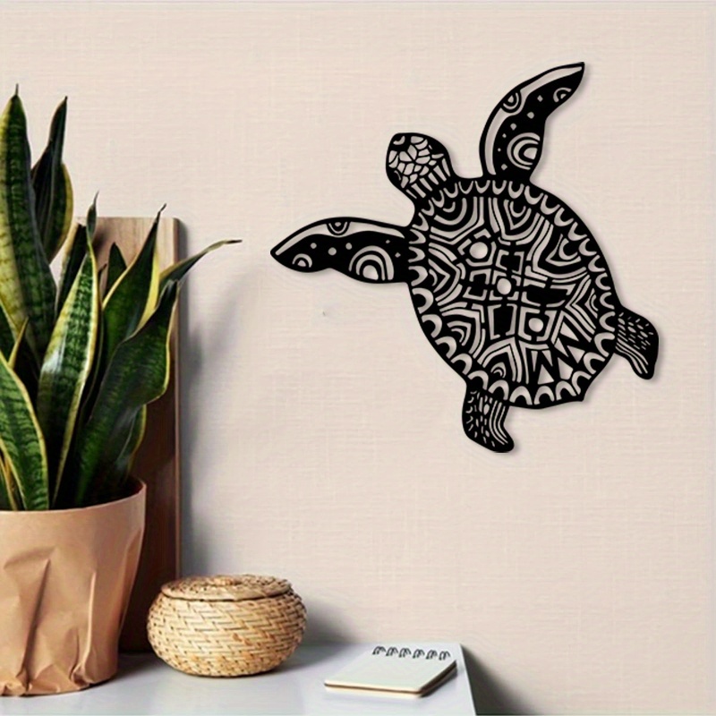 Sea Turtle Iron Metal Wall Art - Live Fish Aquarium review and price