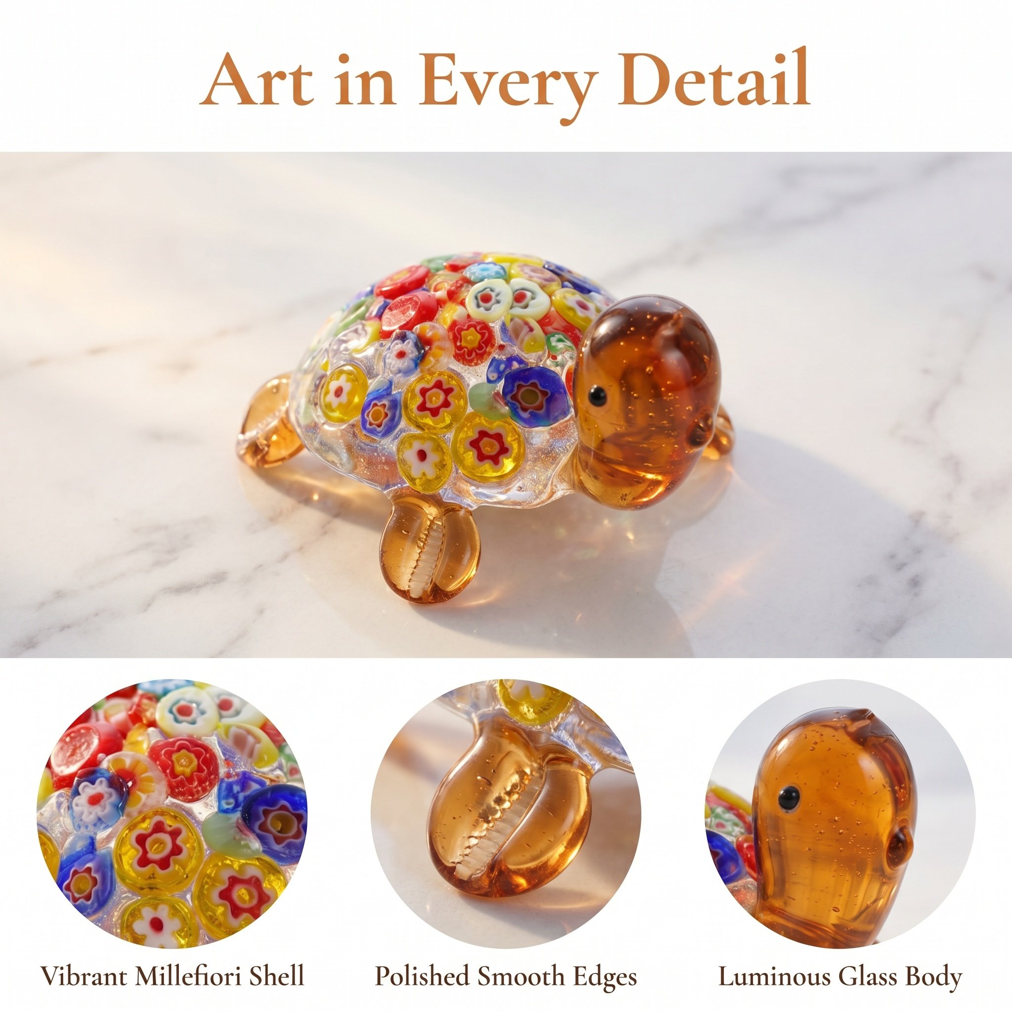 1Pc Cute Glass Turtle Miniatur - Aquarium Fish Japan review and price