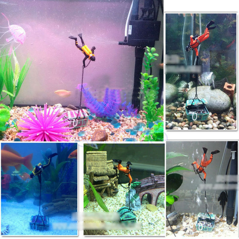 Treasure Frogman Aquarium Orna - Aquarium Fish World review and price