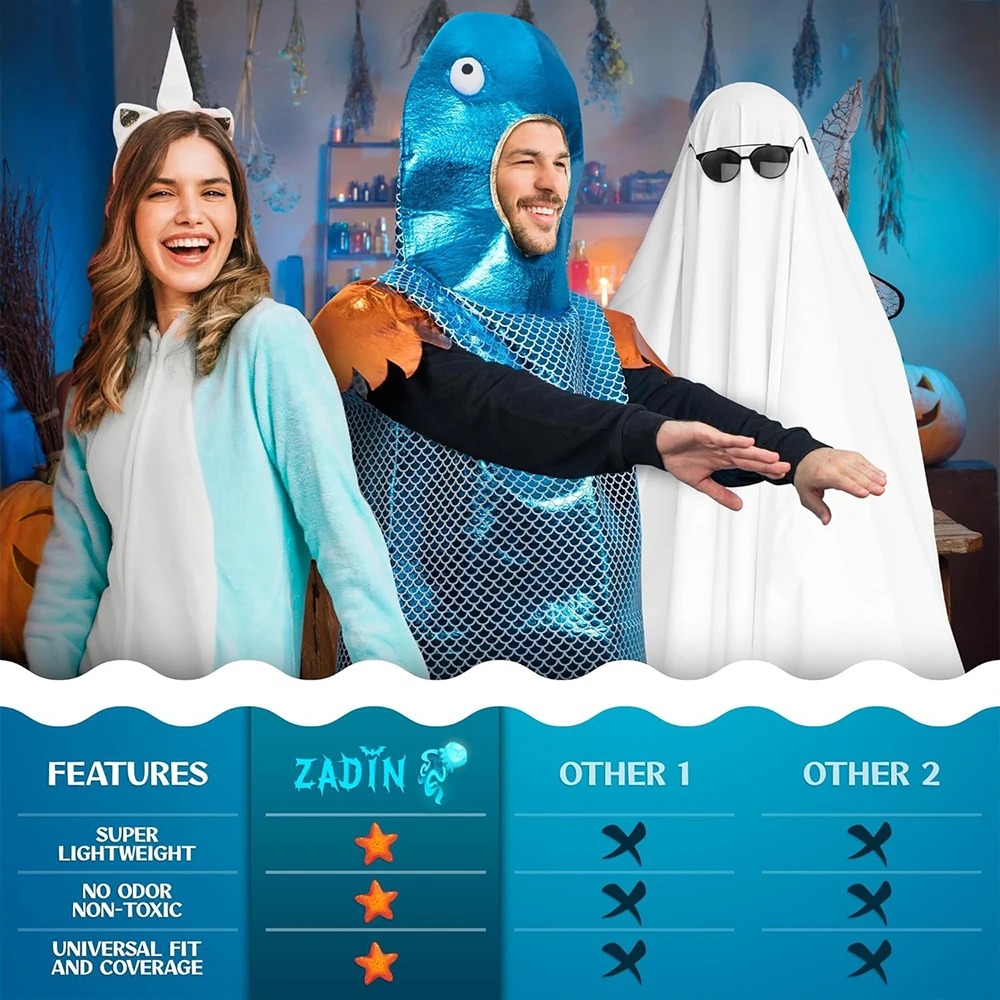 Shiny Blue Fish Costume Metall - Aquarium Fish Yellow review and price
