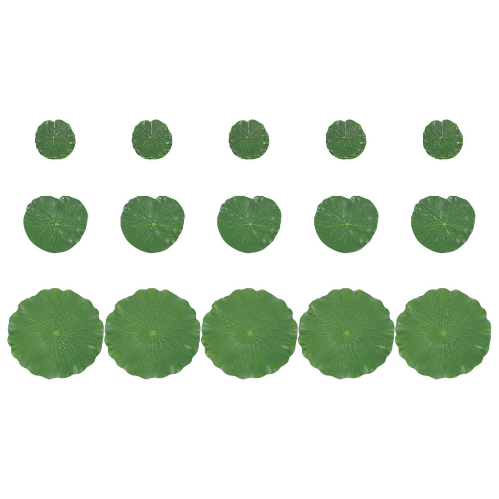 15Pcs Artificial Lily Pads Rea - Aquarium Fish Artificial review and price