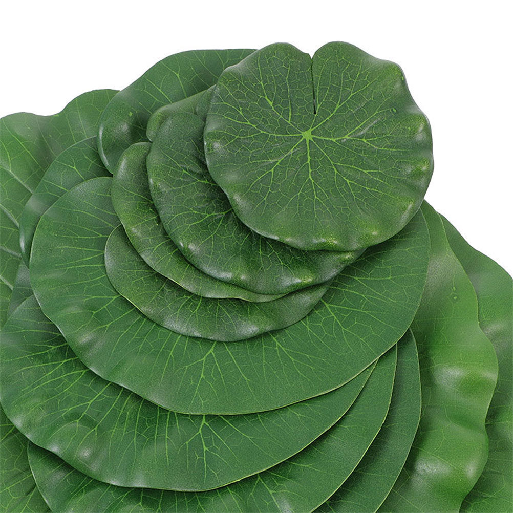 15Pcs Artificial Lily Pads Rea - Aquarium Fish Artificial review and price