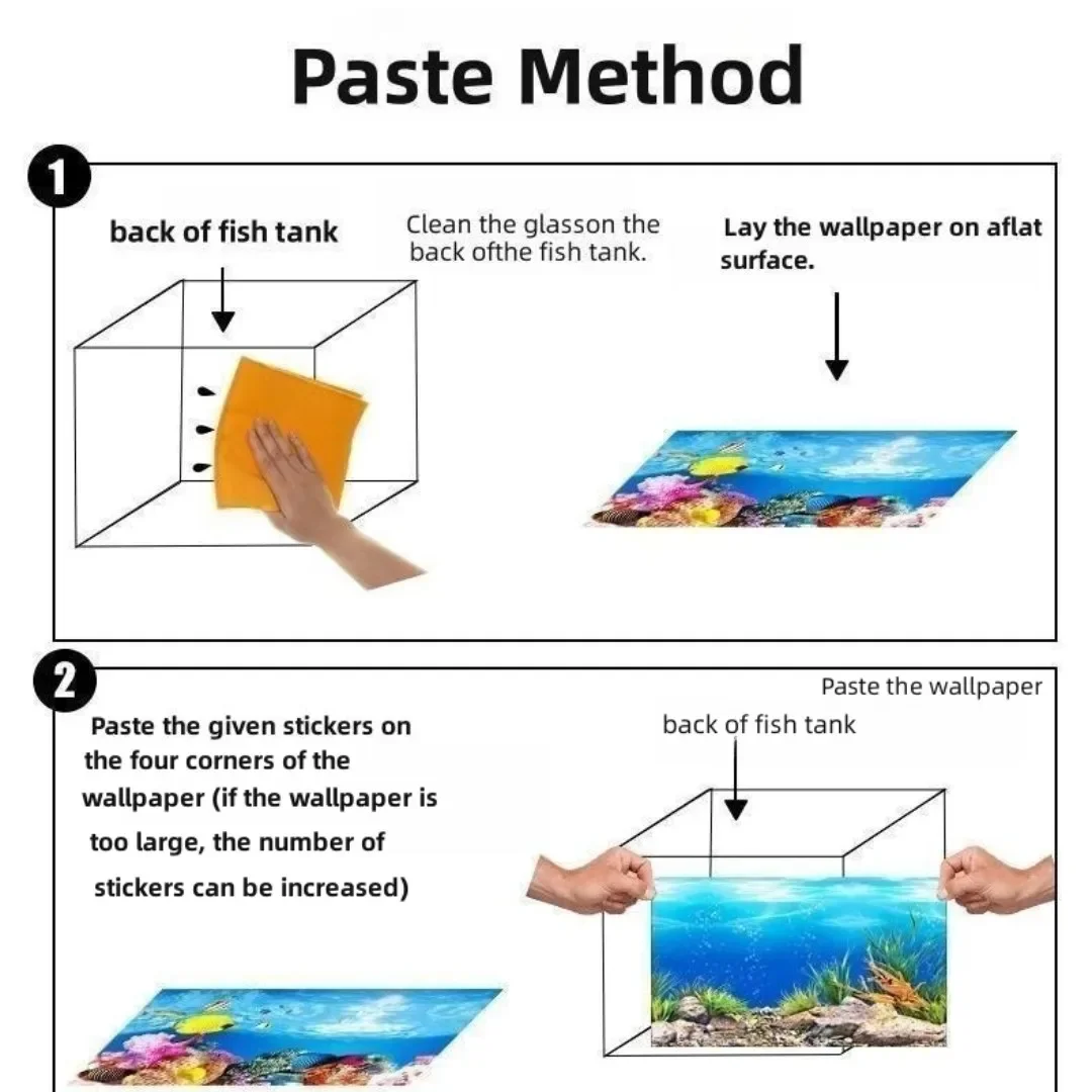 Background Aquarium 3D Sticker - Aquarium Fish Cave review and price