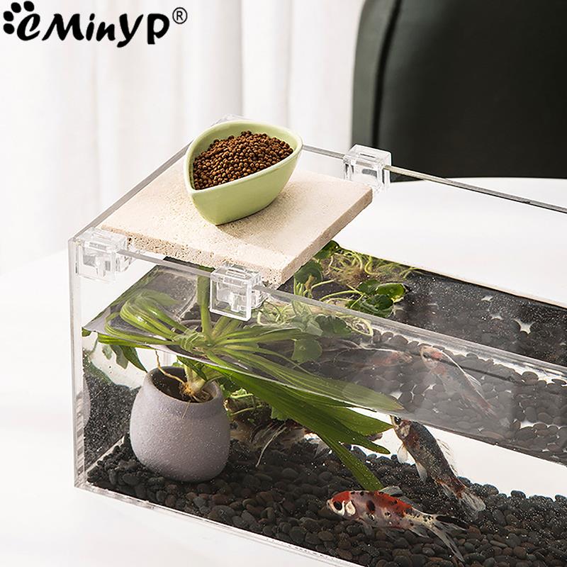 4Pcs Fish Tank Acrylic Clips f - Aquarium Fish Elevator review and price