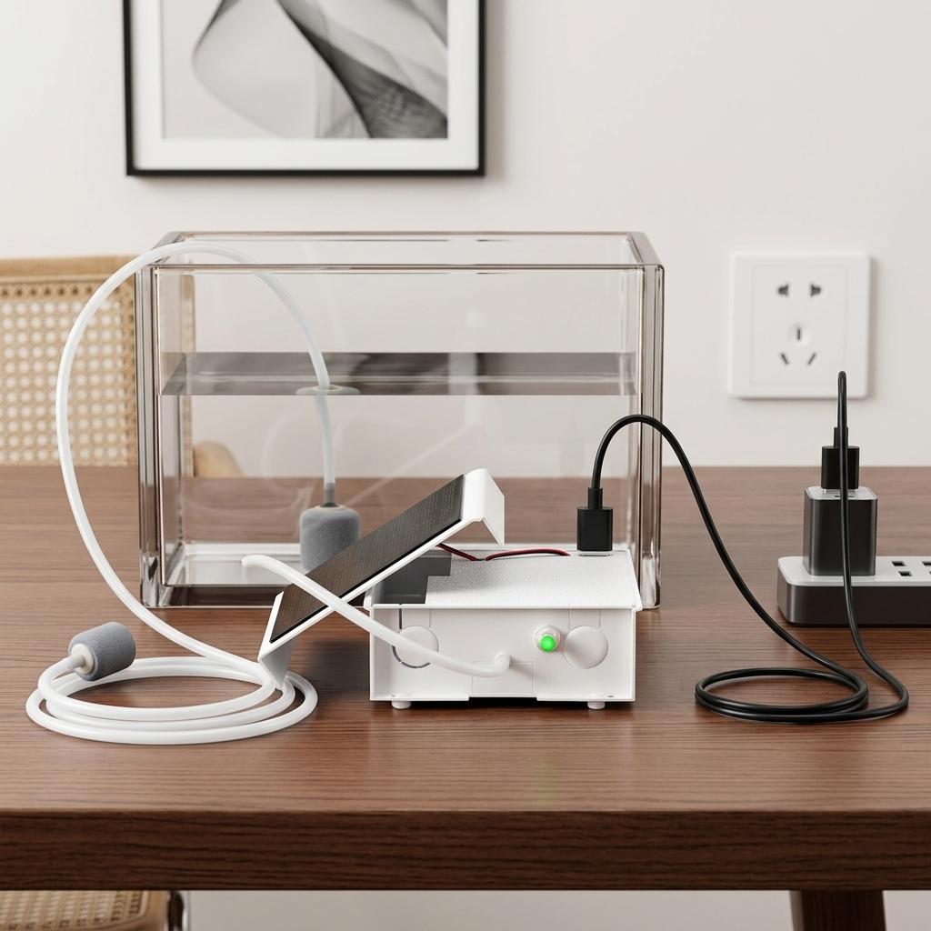Battery Powered Air Pump with  - Live Fish Aquarium review and price